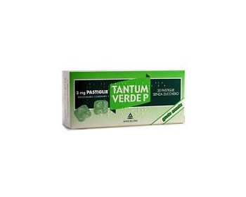 Tantum verde p 3 mg pastiglie gusto menta  benzidamina cloridrato