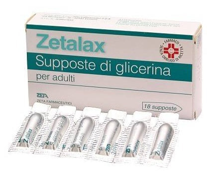 Zetalax microclismi di glicerina per adulti 6,75 g - 18 supposte