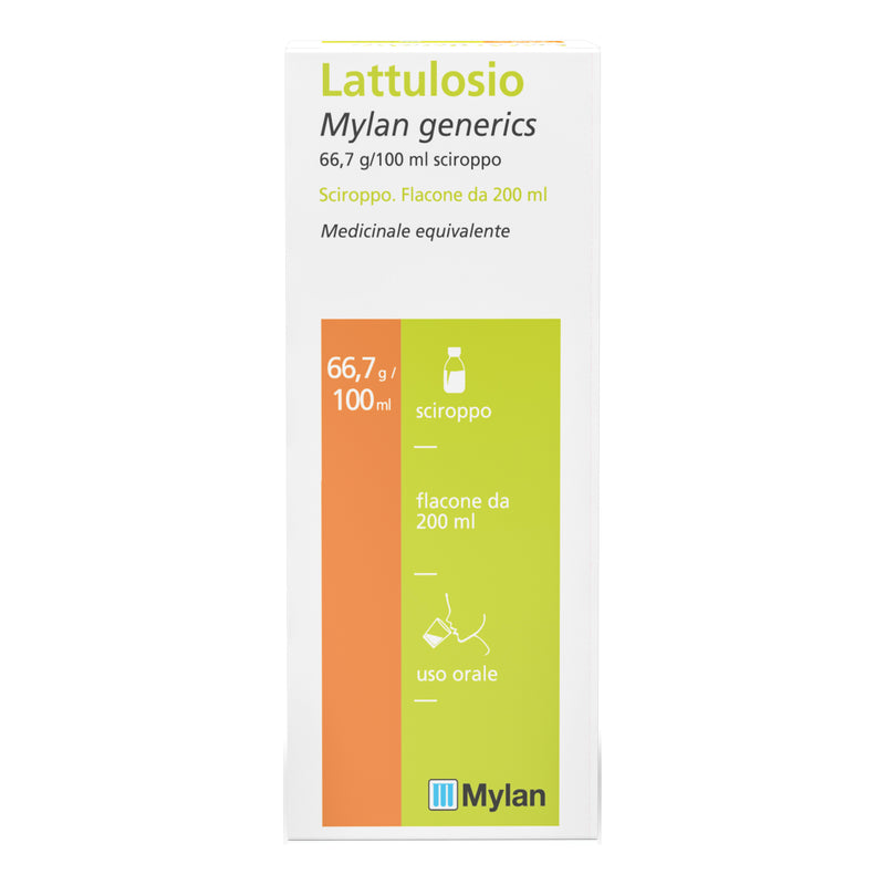 Lattulosio mylan generics 66,7 g/100 ml sciroppo medicinale equivalente