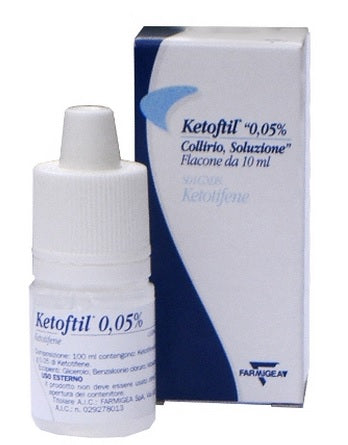 Ketoftil 0,5 mg/ml collirio, soluzione ketotifene