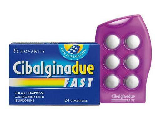 Cibalgina due fast 200 mg compresse gastroresistenti ibuprofene