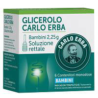 Glicerolo carlo erba bambini 2,25 g soluzione rettale glicerolo carlo erba adulti 6,75 g soluzione rettale glicerolo