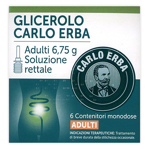 Glicerolo carlo erba bambini 2,25 g soluzione rettale  glicerolo carlo erba adulti 6,75 g soluzione rettale  glicerolo