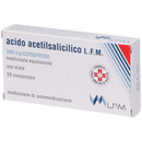 Acido acetilsalicilico l.f.m. 500 mg compresse acido acetilsalicilico