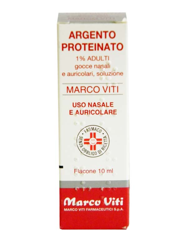 Argento proteinato "1% gocce nasali, soluzione"flacone 10 ml"