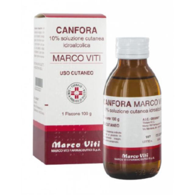 Canfora marco viti 10 % soluzione cutanea idroalcolica canfora marco viti 10 % soluzione cutanea oleosa canfora