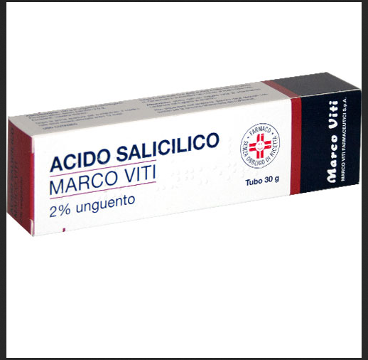 MARCO VITI - Acido salicilico 2% unguento per acne - psoriasi - calli, 30gr