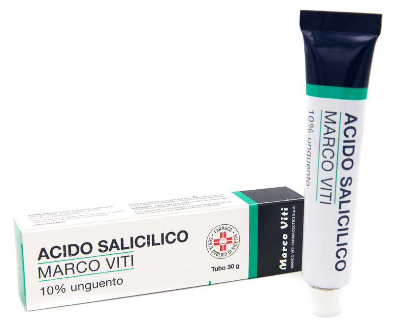 MARCO VITI - Acido salicilico 10% unguento per acne - psoriasi - calli, 30gr