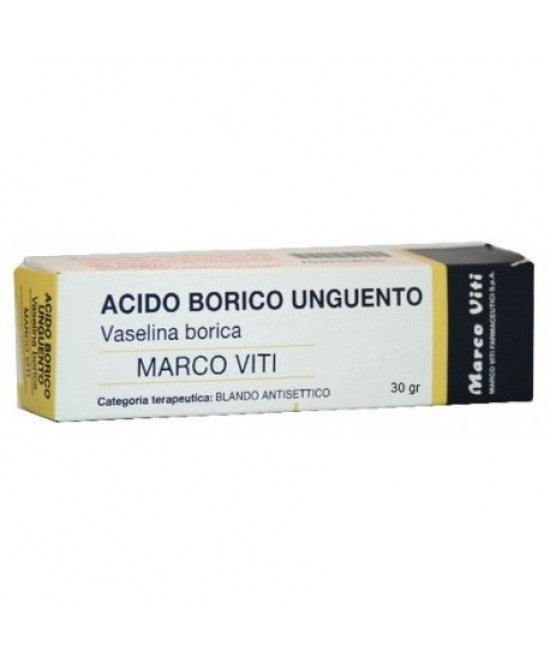 Acido borico marco viti 3% soluzione cutanea  acido borico marco viti 3% unguento  acido borico