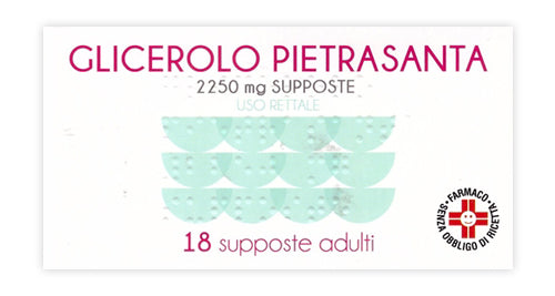 Glicerolo pietrasanta adulti 2250 mg supposte