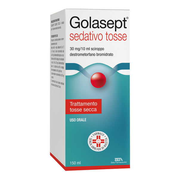 Golasept sedativo tosse 30 mg/10 ml sciroppo golasept sedativo tosse 15 mg/ml gocce orali, soluzione destrometorfano bromidrato