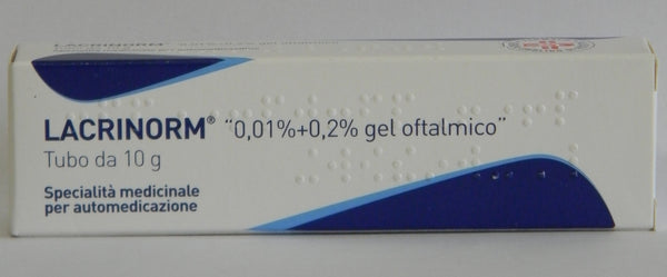 Lacrinorm® “0.01%+0.2% ophthalmic gel” tube 10 g