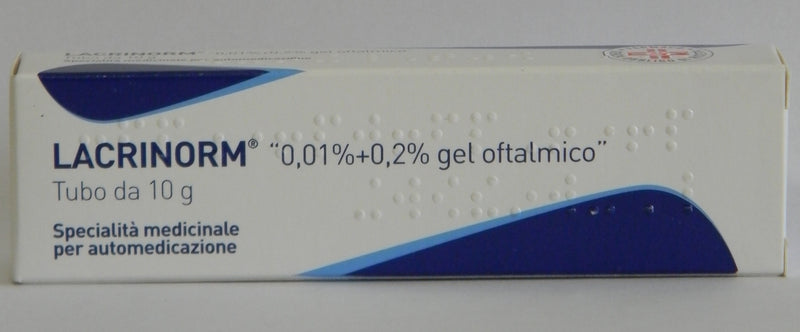 Lacrinorm® “0,01%+0,2% gel oftálmico” tubo 10 g