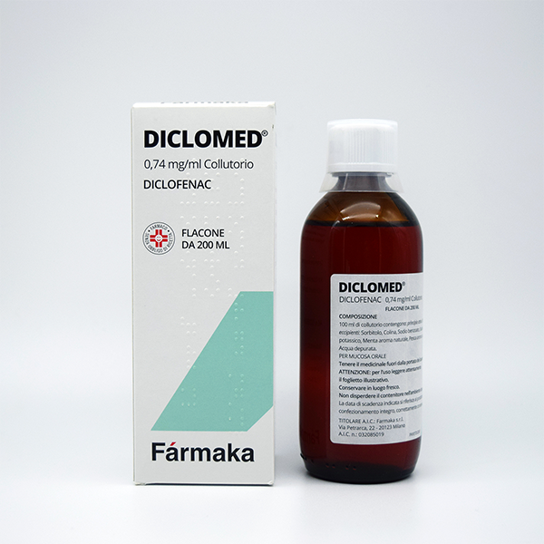 Diclomed 0,74 mg/ml enjuague bucal de diclofenaco