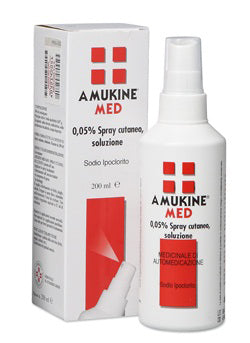 Amukine med 0,05% spray cutaneo, soluzione  sodio ipoclorito