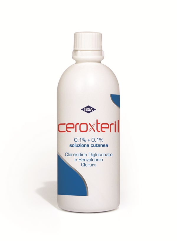 Ceroxteril 0,1%+0,1% solución cutánea digluconato de clorhexidina y cloruro de benzalconio