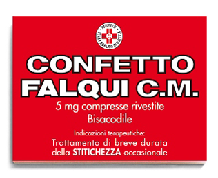 Confetto falqui c.m. 5 mg compresse rivestite bisacodile