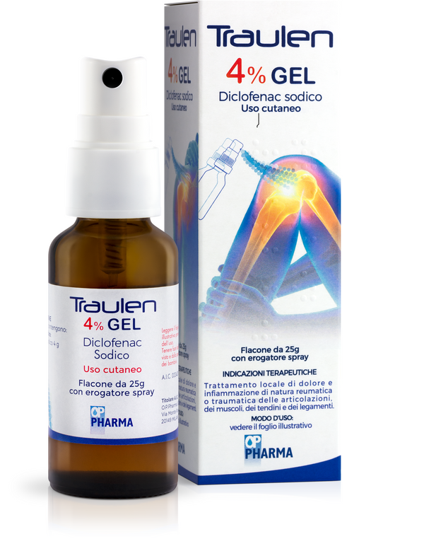 Traulen 4% gel  diclofenac sodico