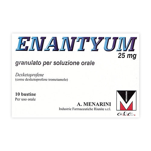 Enantyum 25 mg granules for oral solution dexketoprofen