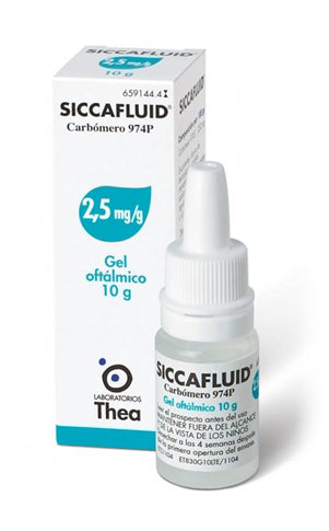 Siccafluid 2.5 mg/g, gel oftalmico carbomer 974p