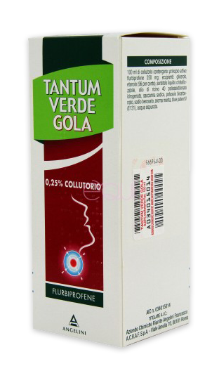 Tantum verde gola 250mg/100ml collutorio flurbiprofene