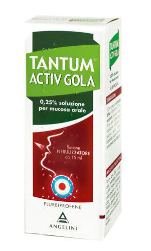 Tantum verde gola 250mg/100ml spray per mucosa orale, soluzione flurbiprofene