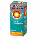 Nurofen Febbre e Dolore Bambini 200mg/5ml Ibuprofene Sospensione Orale Gusto Arancia Senza Zucchero - 100ml