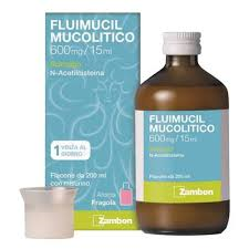 Fluimucil mucolytic 600 mg/15 ml syrup n-acetylcysteine