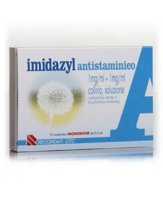 Imidazyl antihistamine 1 mg/ml + 1 mg/ml eye drops, solution naphazoline nitrate + thonzylamine hydrochloride