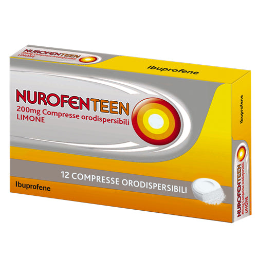 Nurofenteen 200 mg compresse orodispersibili limone ibuprofene