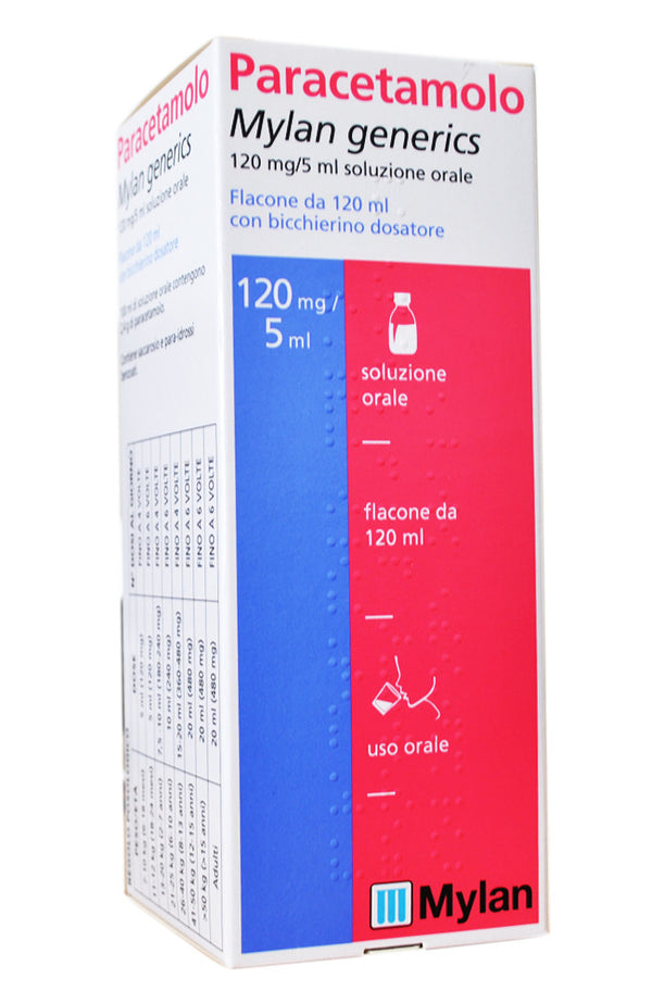 Paracetamolo mylan generics 120 mg/5 ml soluzione orale medicinale equivalente