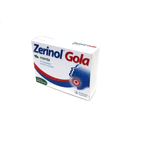 Zerinol gola menta 20 mg pastiglie ambroxolo cloridrato