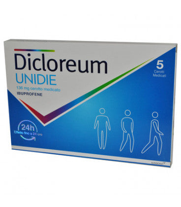 Dicloreum unidie 136 mg cerotto medicato ibuprofene