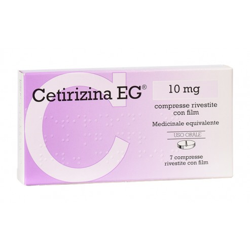 Cetirizina eg 10 mg compresse rivestite con film medicinale equivalente