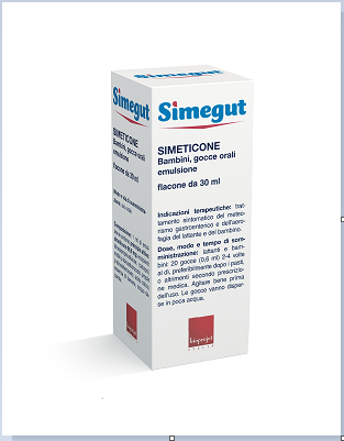 Simegut 66.6 mg/ml children oral drops, emulsion simethicone