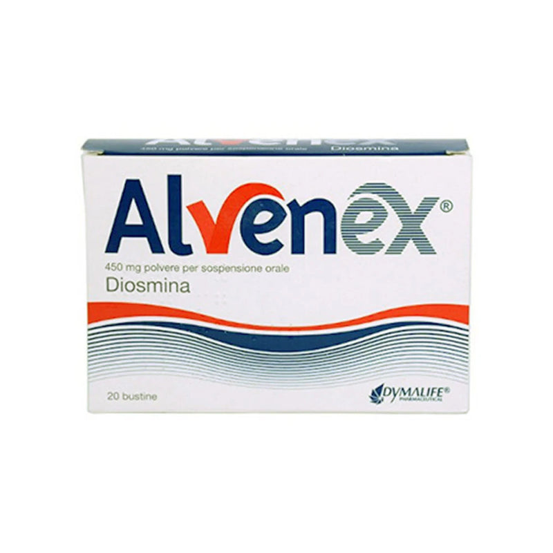 Alvenex 450mg Diosmina Insufficienza Venosa e Fragilità Capillare - 20 Bustine