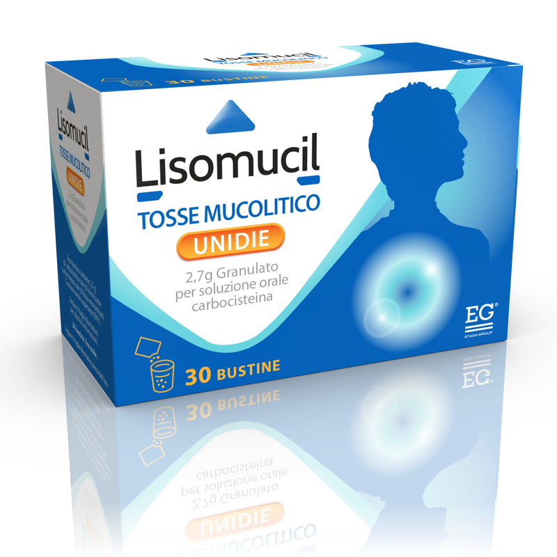 Lisomucil tosse mucolitico unidie 2,7 g granulato per soluzione orale  carbocisteina  medicinale equivalente