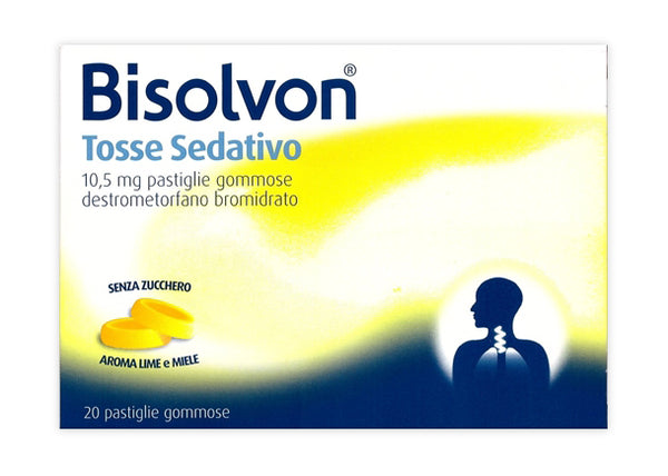 Bisolvon tosse sedativo 10,5 mg pastiglie gommose destrometorfano bromidrato