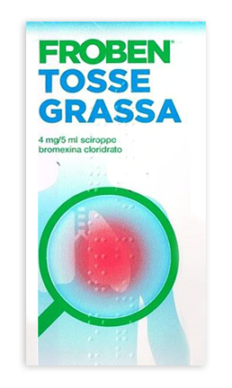 Froben tosse grassa 4 mg/5 ml sciroppo bromexina cloridrato medicinale equivalente