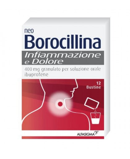 NeoBOROCILLINA - Inflamación Dolor - 400 mg granulado para solución oral - 12 sobres