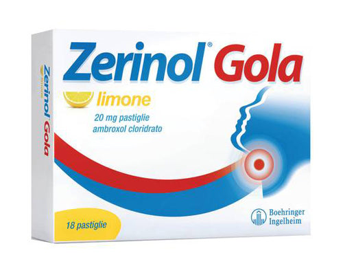 Zerinol gola 20 mg pastiglie ambroxolo cloridrato