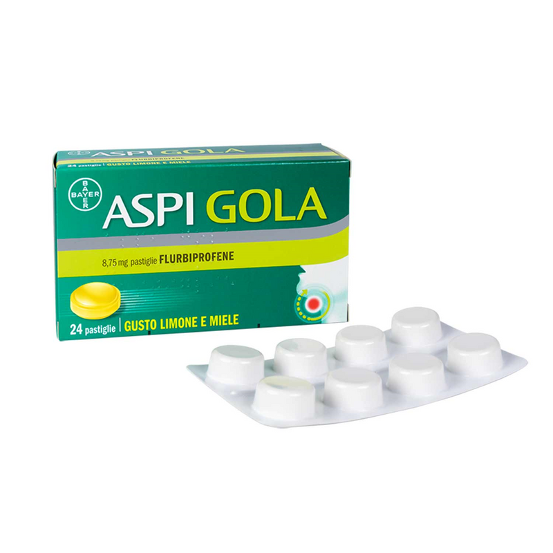 Aspi gola 8,75 mg pastiglie gusto limone e miele flurbiprofene