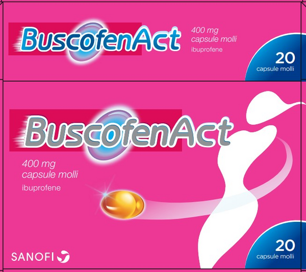 Buscofenact 400 mg ibuprofeno cápsulas blandas