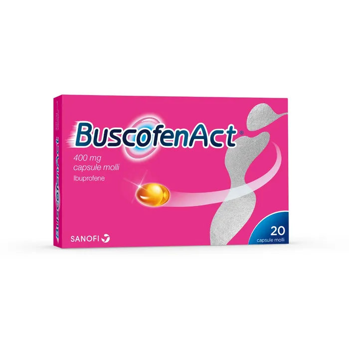 Buscofenact 400 mg ibuprofene antidolorifico - 24 capsule molli