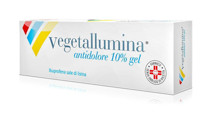 Vegetallumina antidolore 10% gel ibuprofene sale di lisina