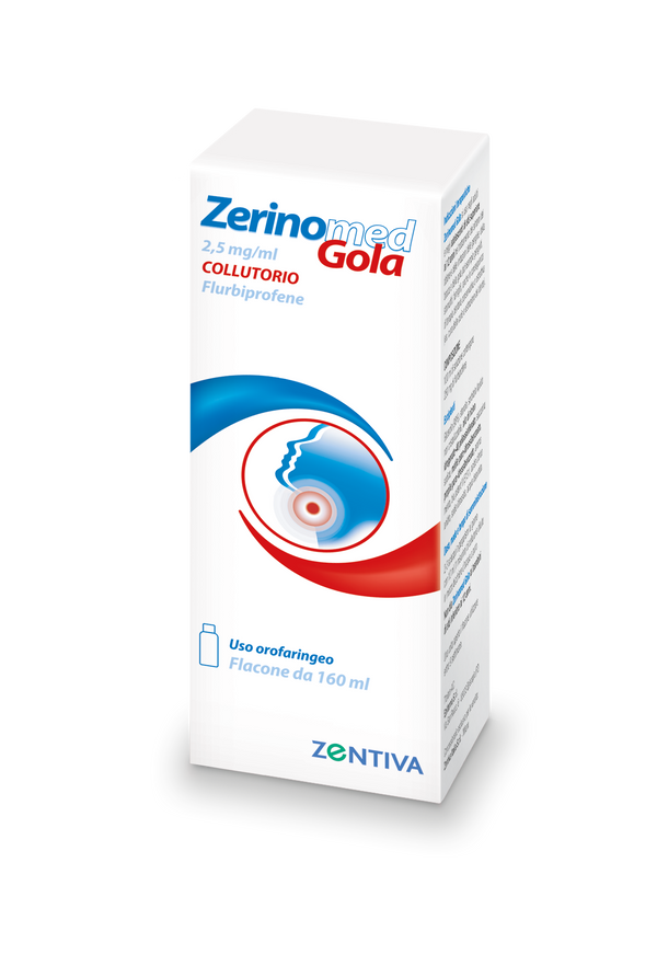 Zerinomed gola 2,5 mg/ml collutorio flurbiprofene