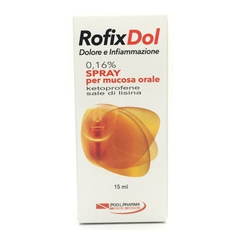 Rofixdol infiammazione e dolore 1,6 mg/ml spray per mucosa orale ketoprofene sale di lisina