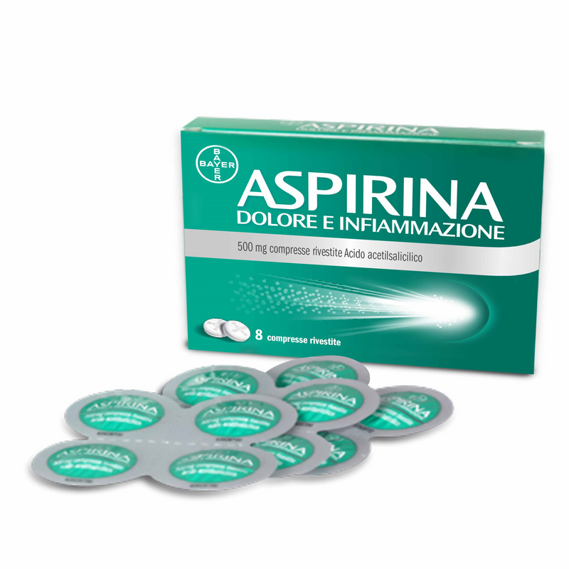 Aspirina dolor e inflamación 500 mg comprimidos recubiertos de ácido acetilsalicílico