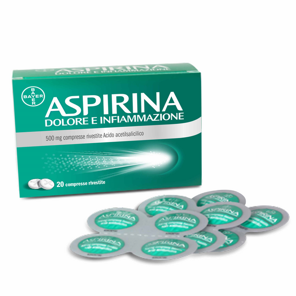 Aspirina dolore e infiammazione 500 mg compresse rivestite acido acetilsalicilico