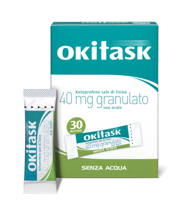 OKItask 40 mg ketoprofene sale di lisina granulato - 30 bustine orosolubili